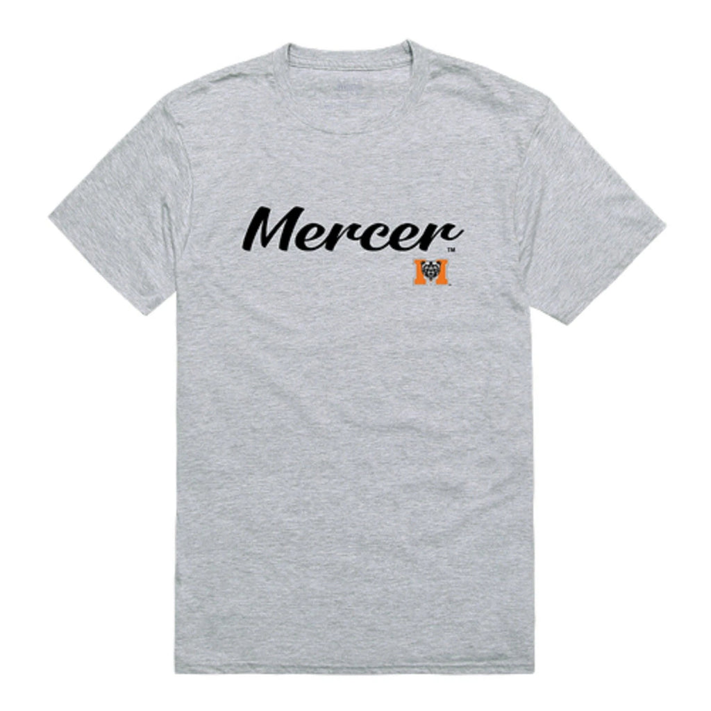 Mercer University Bears MU NCAA Cotton Script Tee T Shirt