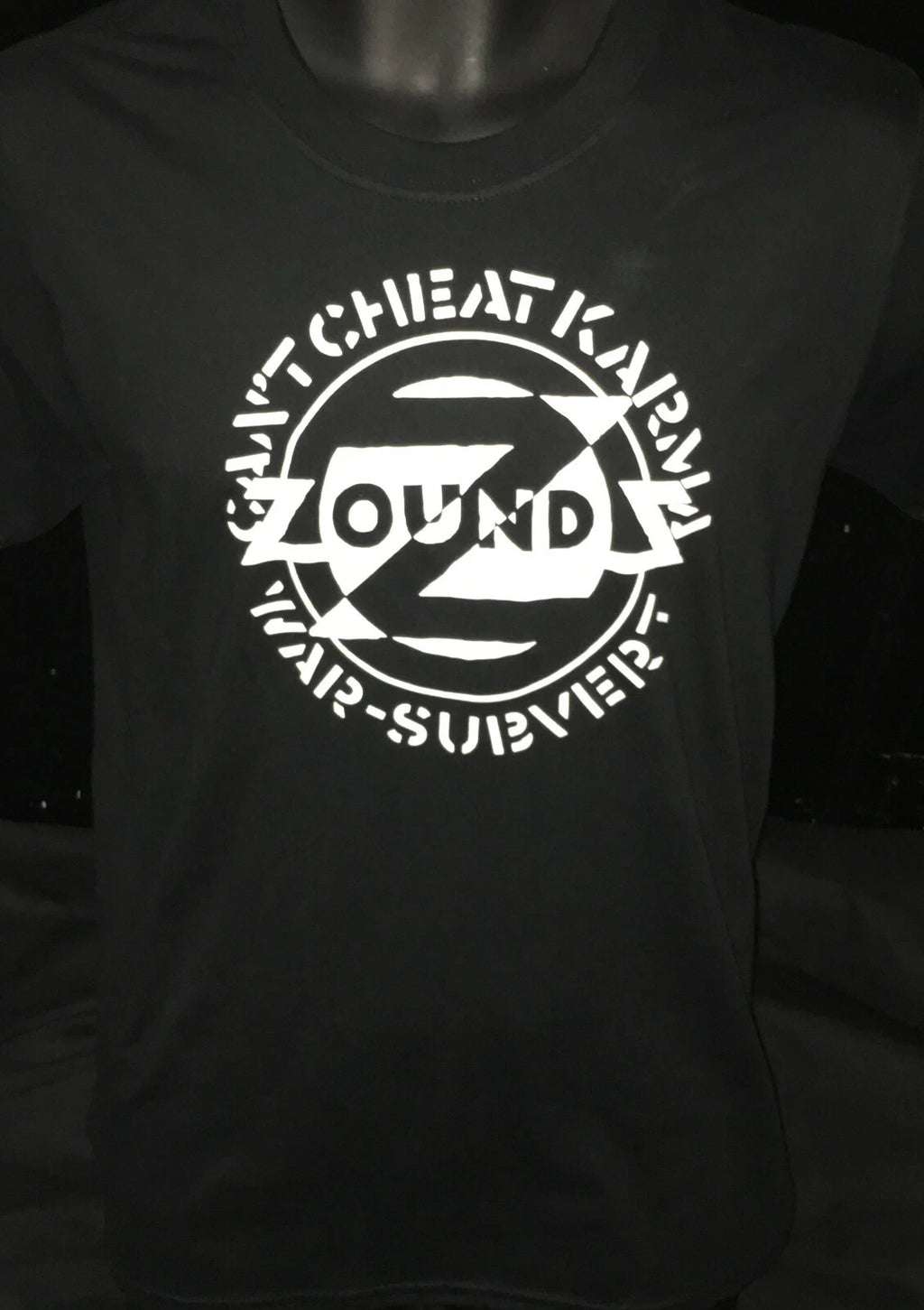 Zounds 'Can't Cheat Karma' NEW Black T Shirt, punk,anarchy,crass*SALE SOME SIZES