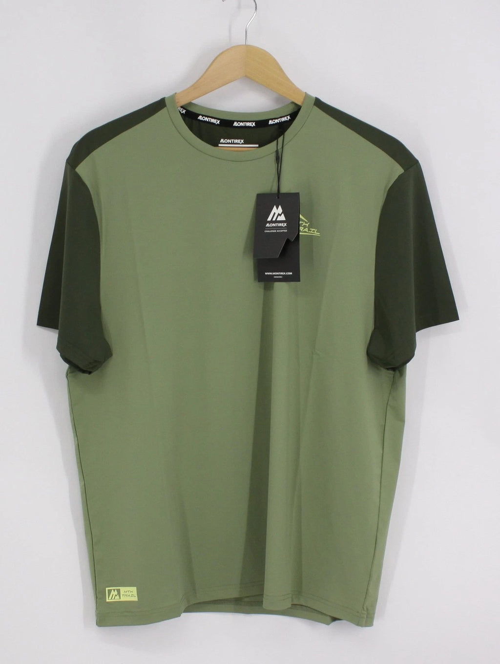 MONTIREX MENS MTX TRAIL 2.0 T-SHIRT ACTIVEWEAR SIZE M ELM/FLECK GREEN RRP £35 IB