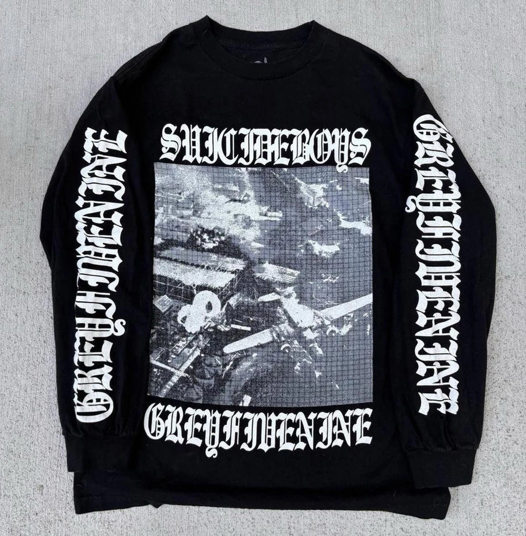 G59 Men's Black Long Sleeve Suicideboys Longsleeve Shirt Size M