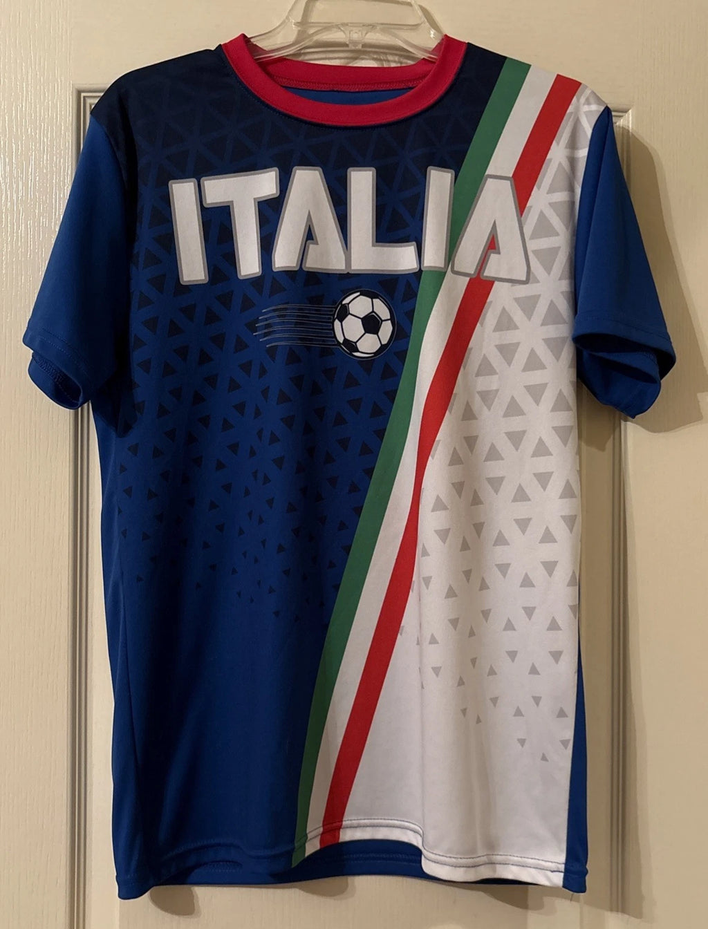 ITALIA Soccer Shirt ITALY Jersey Style Shirt Men's Size Medium