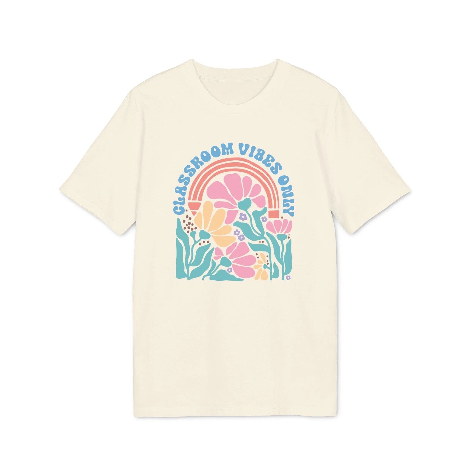 Boho Wildflower Classroom Vibes Only T-shirt | Floral Tee | Gift for Teacher