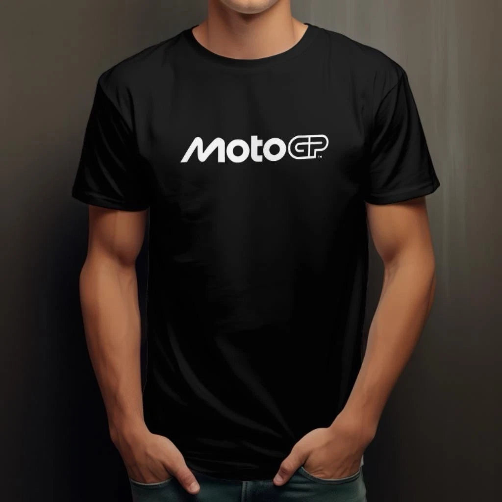 MotoGP Racing Fan T-Shirt Black Unisex Cotton Tee Motorcycle Grand Prix Bella
