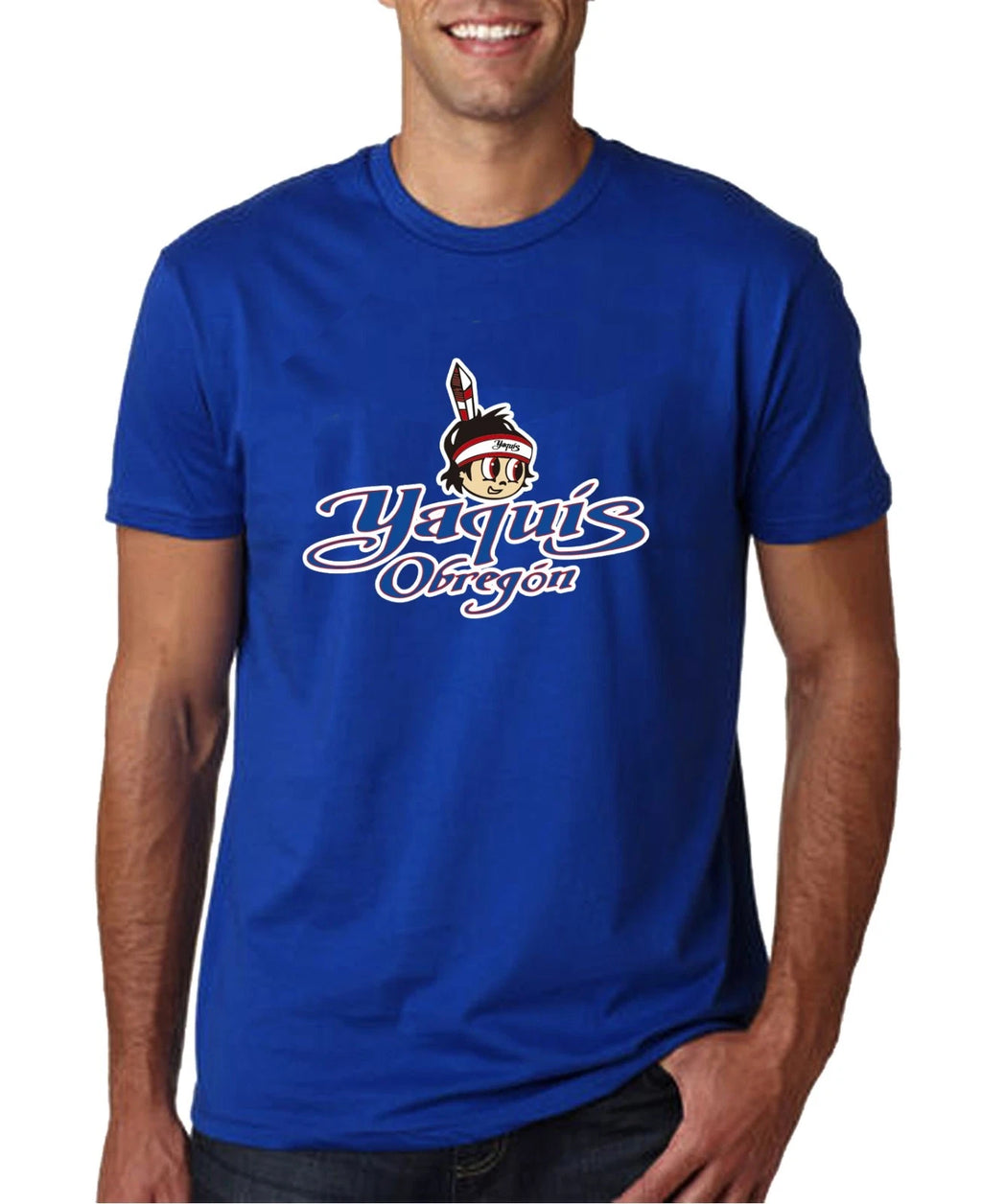 Baseball Yaquis de Obregon T-Shirt for Men's Color Royal 100% Cotton