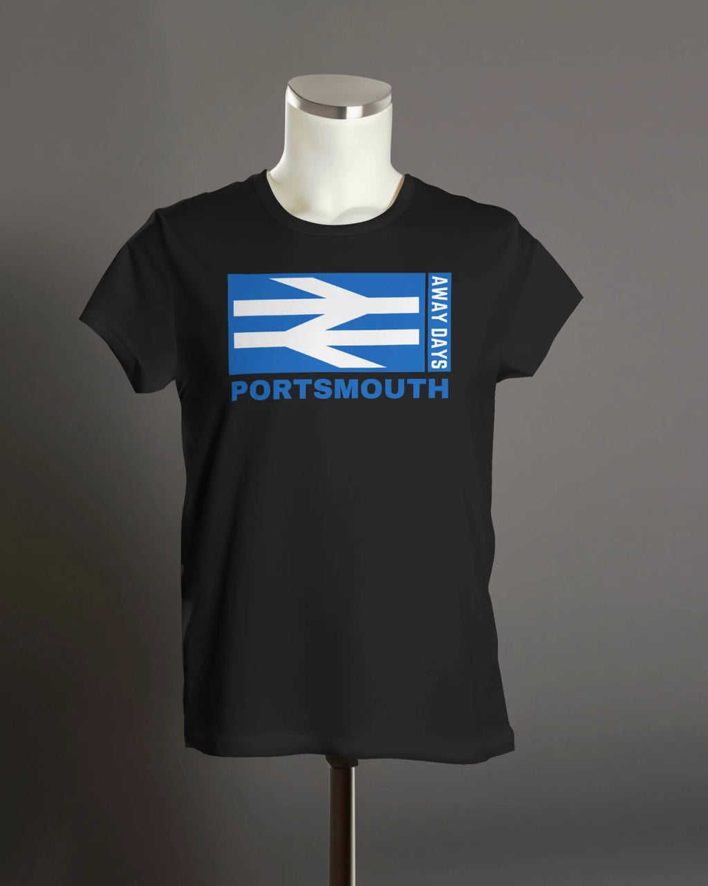 PORTSMOUTH Away Days T-Shirt | Fratton Park Hampshire 6.57 Skull Patrol