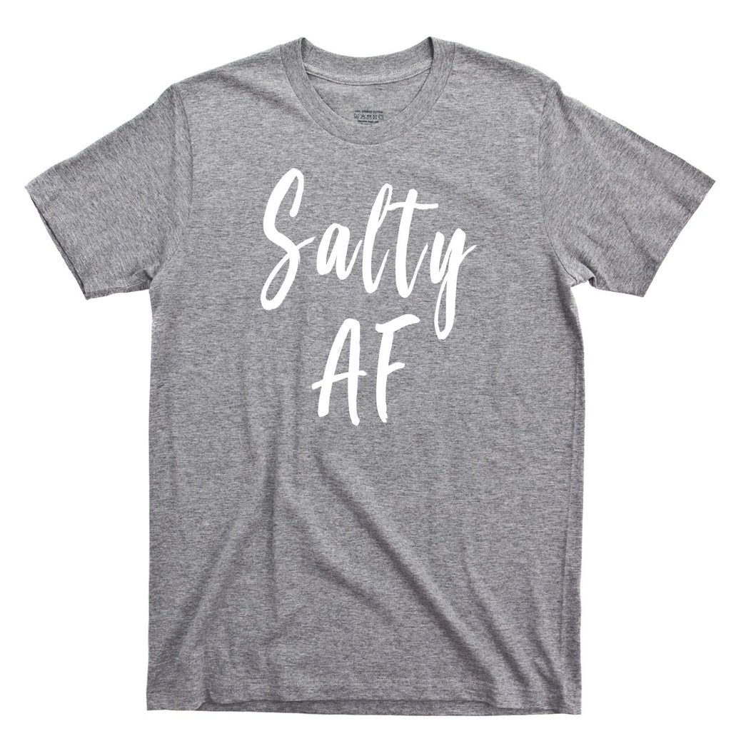 Salty AF T Shirt Beach Boat Hair Sandy Toes Sun Tan Ocean Tequila Margarita Tee
