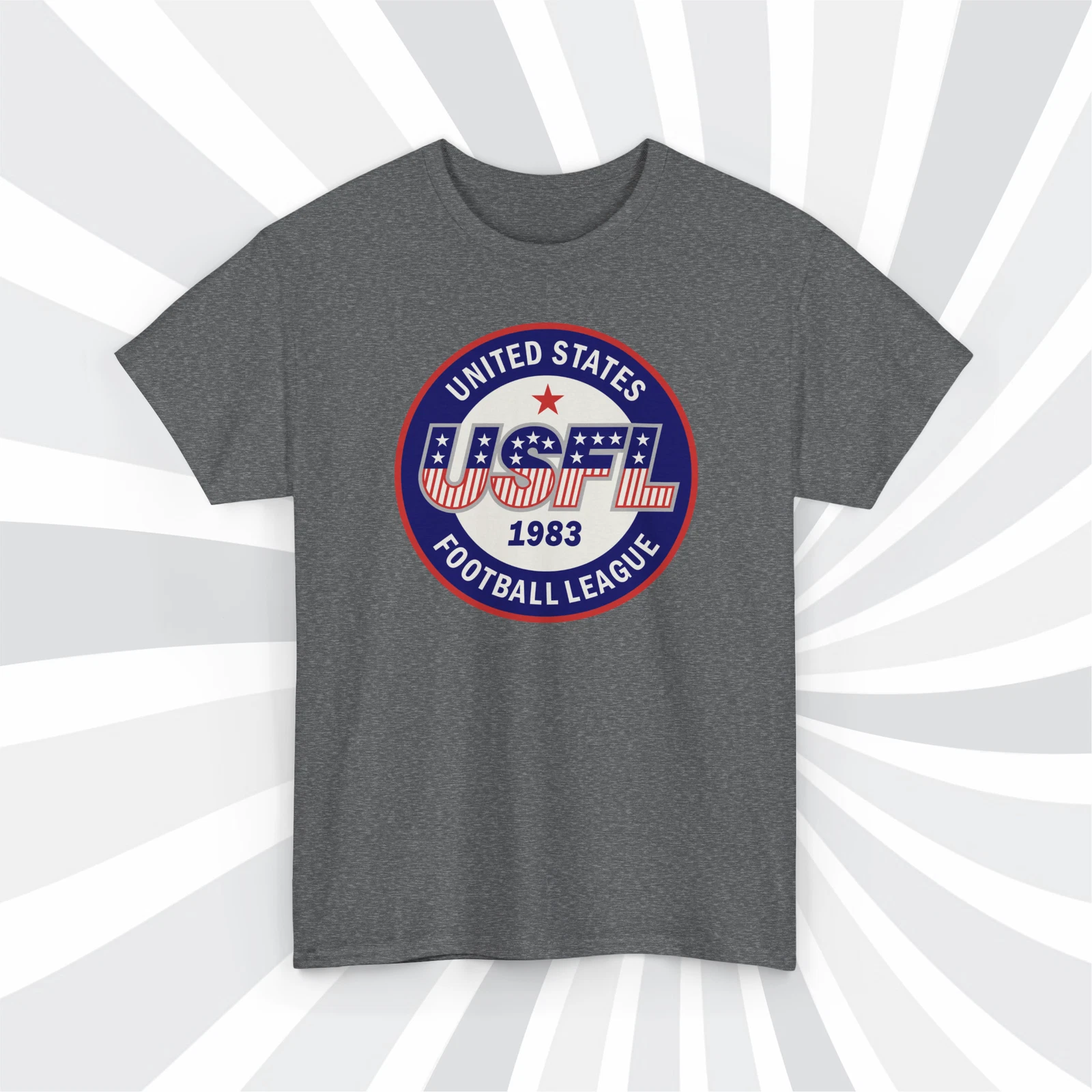 1983 USFL Vintage Football Logo T-Shirt