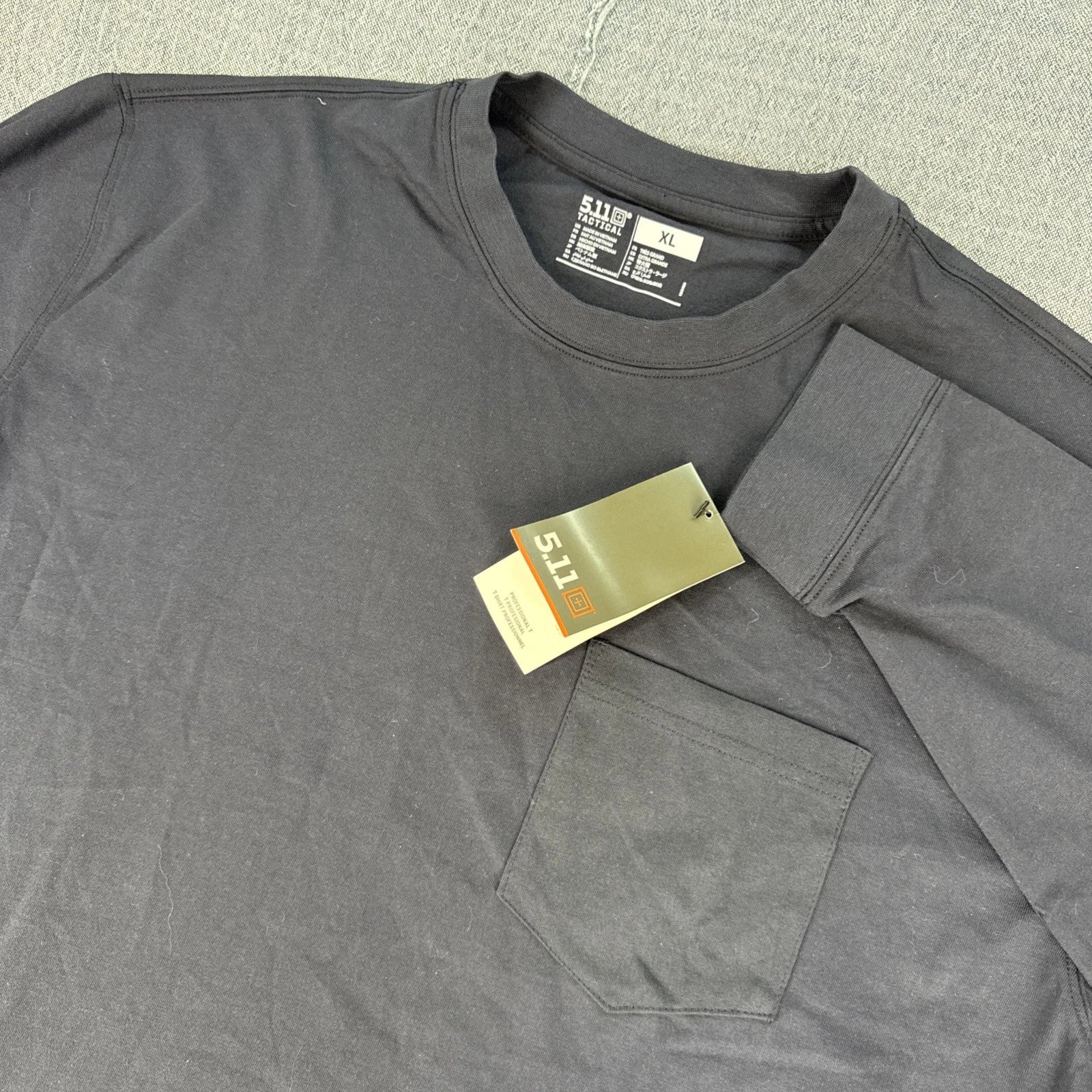 5.11 Tactical Long Sleeve Professional T Shirt Crew Neck Fire Navy Mens XL NEW