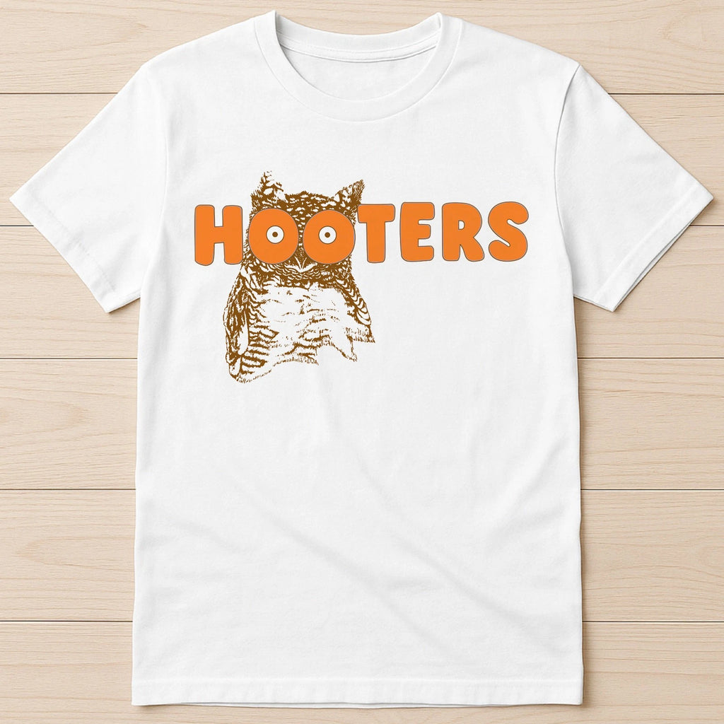 Hooters Owl Boobs America USA Waitress Bird Hilarious Funny Gift Tee T Shirt 480