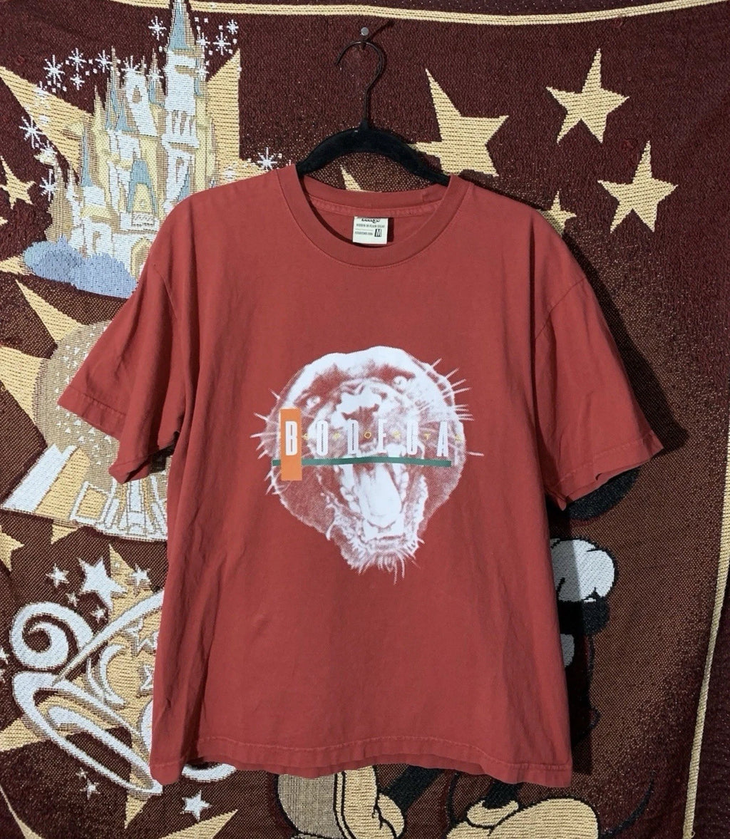Bodega Hidden In Plain Sight Sport Panther Graphic T Shirt Size Medium Red