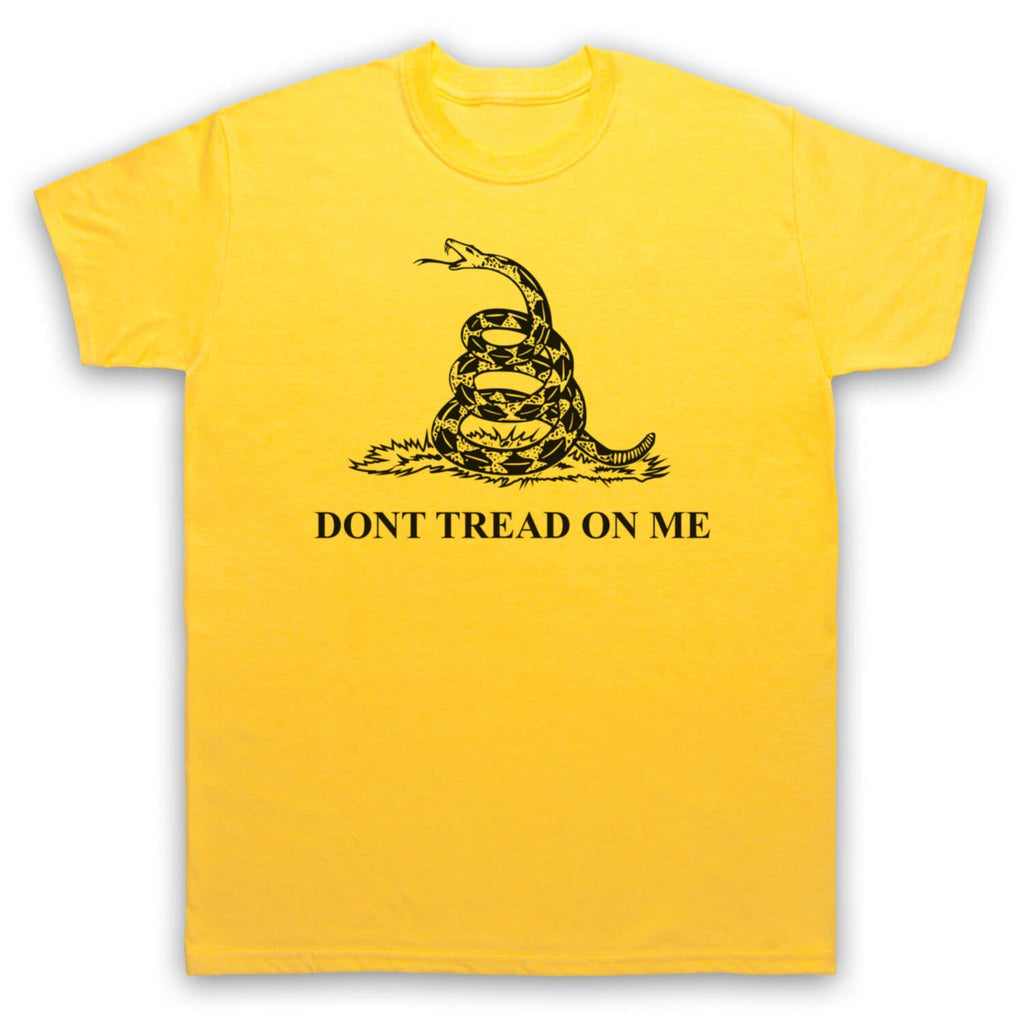 GADSDEN FLAG DON'T TREAD ON ME RATTLESNAKE FLAG AMERICA MENS & WOMENS T-SHIRT