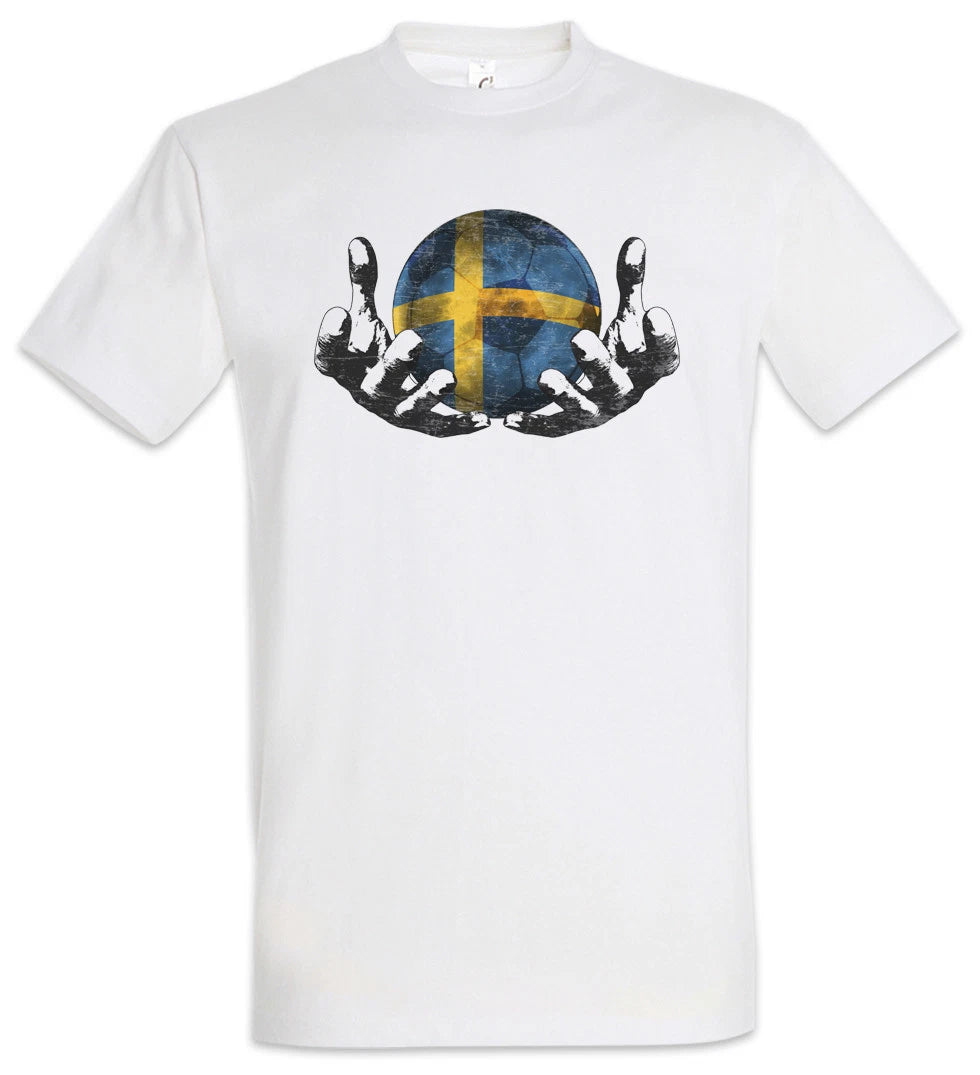 Sweden Football Magic Ball T-Shirt swedish Soccer Flag Banner World Championship