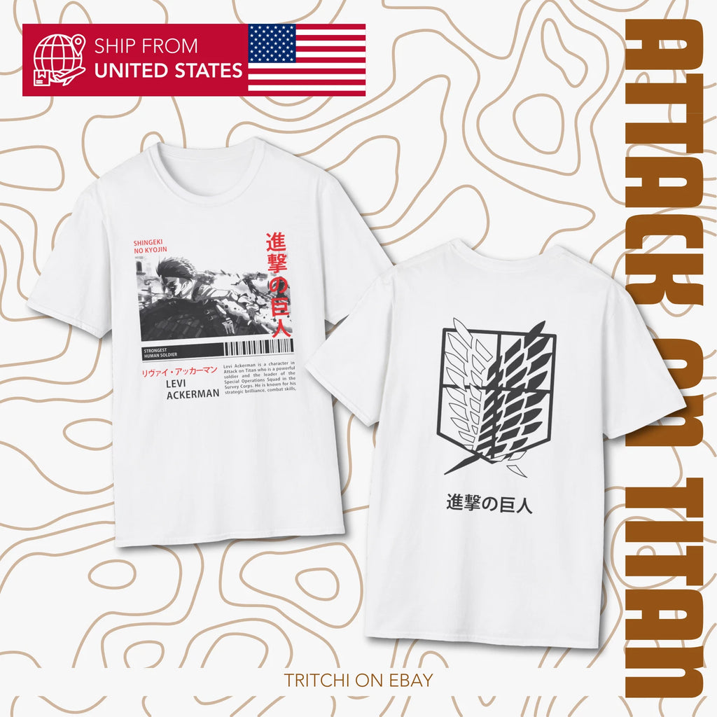 Levi Ackerman Attack on Titan shirt | Anime manga panel graphic tee