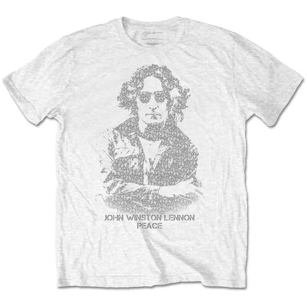 John Lennon Peace T-Shirt White New