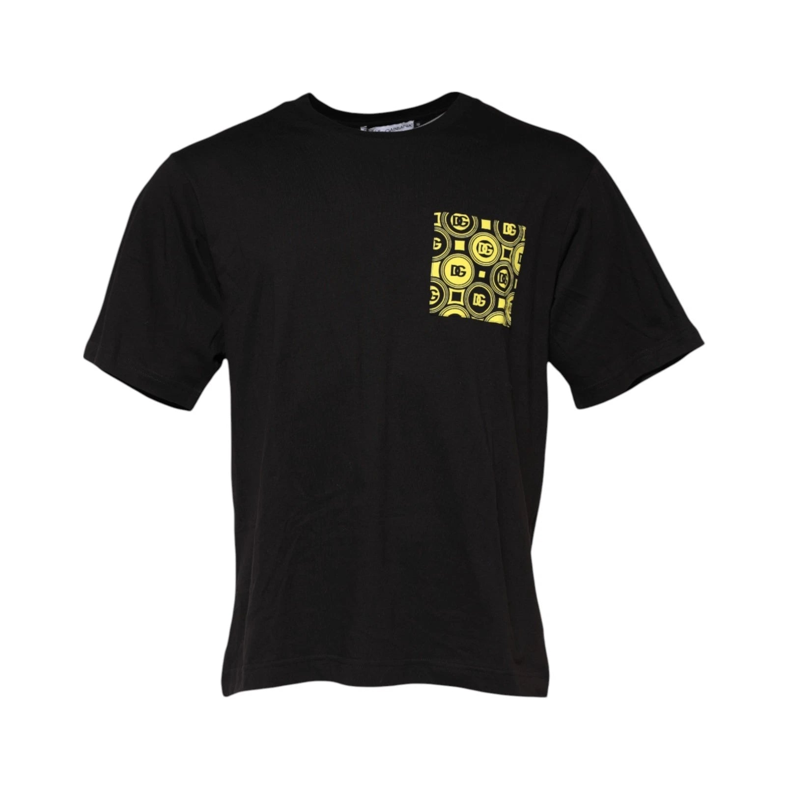 DOLCE & GABBANA T-shirt Black MInimalist Cotton Crew Neck Men IT48/US38/M 600usd