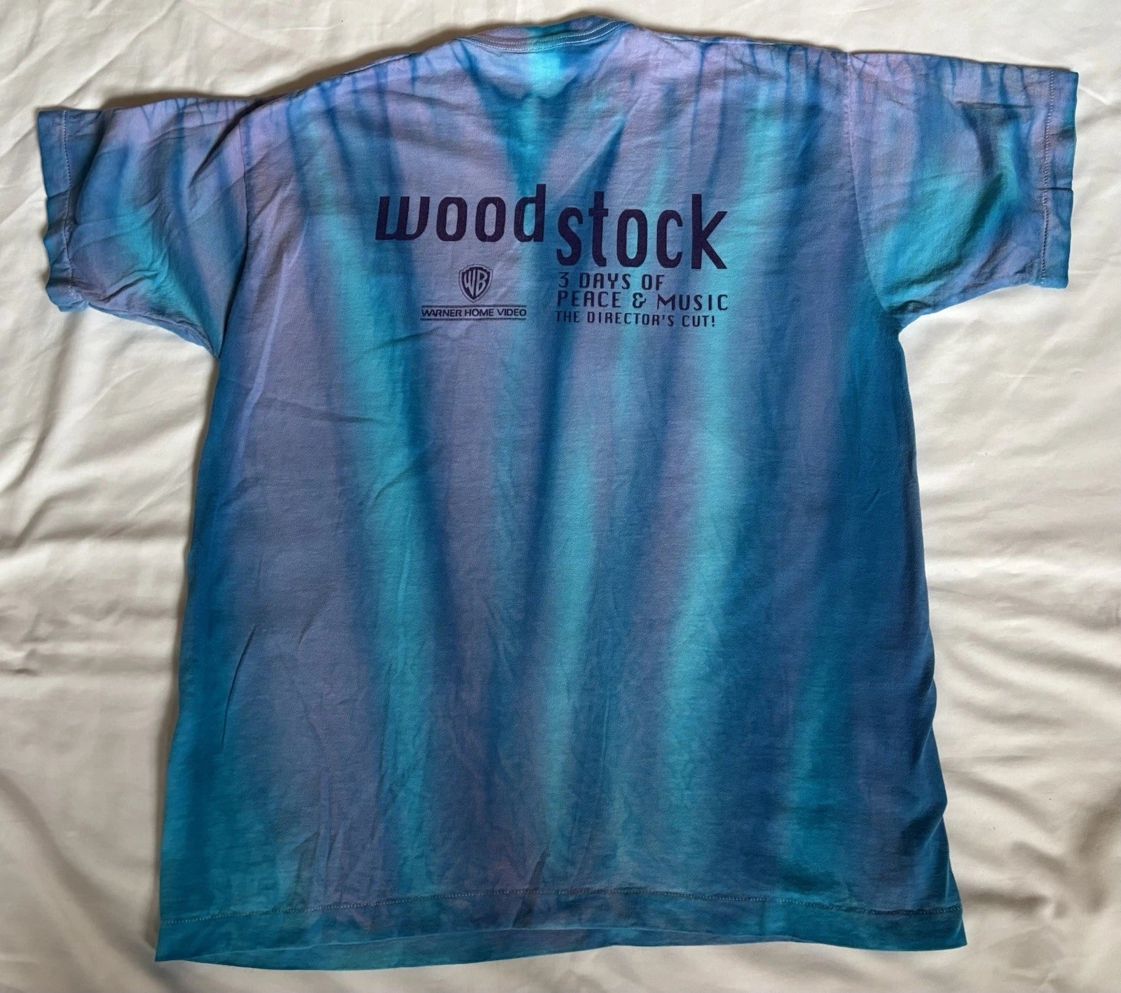 Woodstock 3 Days of Peace Music Love Tie Dye Colorful T-shirt Size XL Unworn
