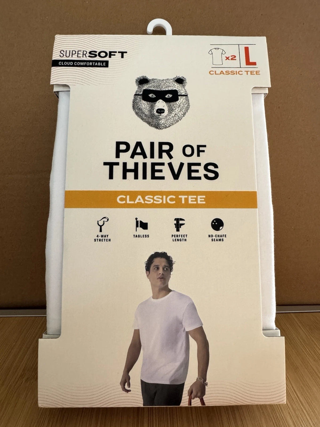 2 Pair Of Thieves Classic Tee Super Soft - Size Large