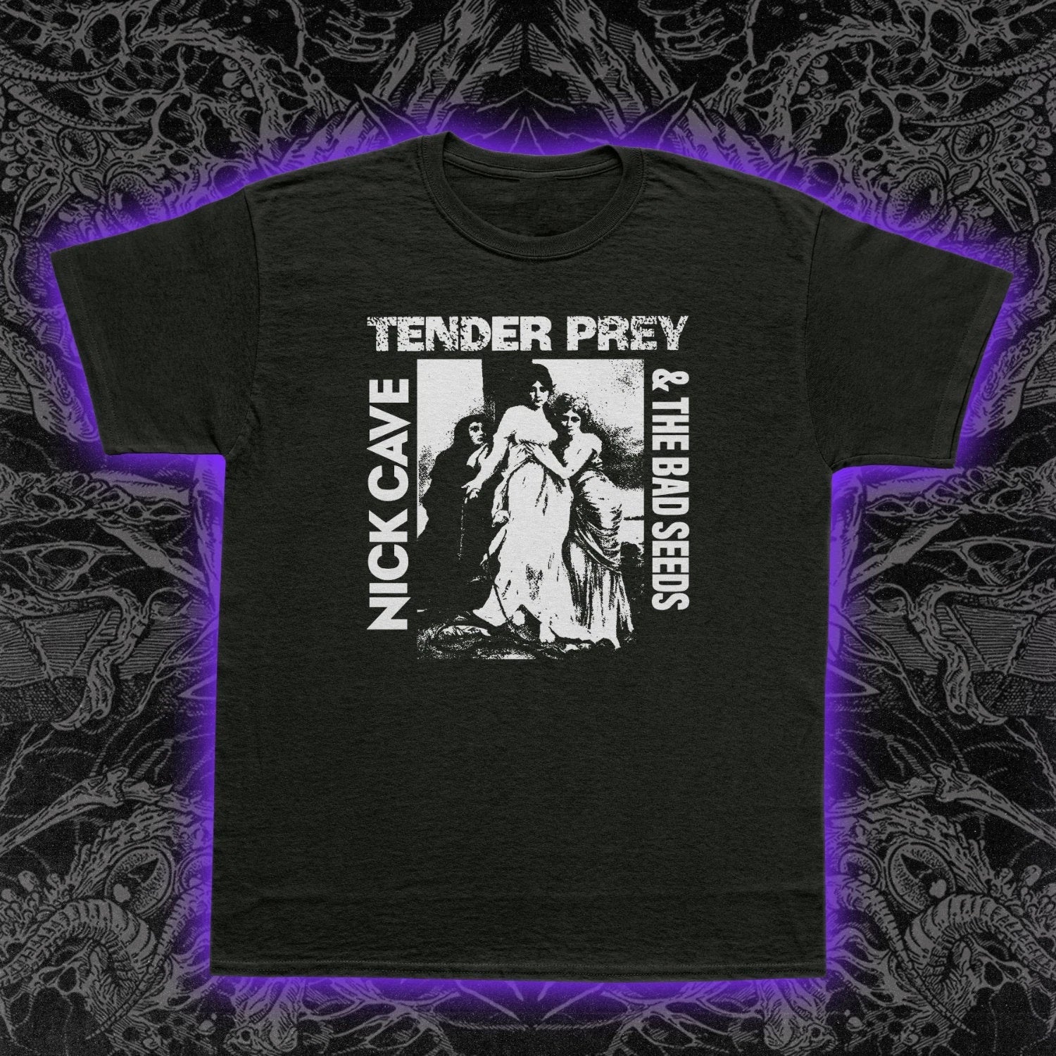Nick Cave Tender Prey T Shirt Post Punk Band Graphic Tee Unisex Retro