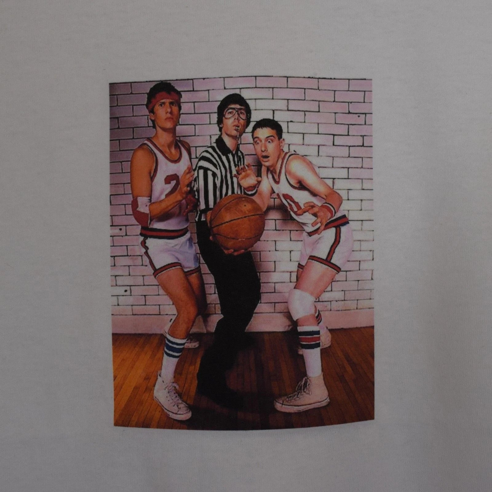 Beastie Boys Basketball White Hip Hop Punk Tee T-shirt by Actual Fact