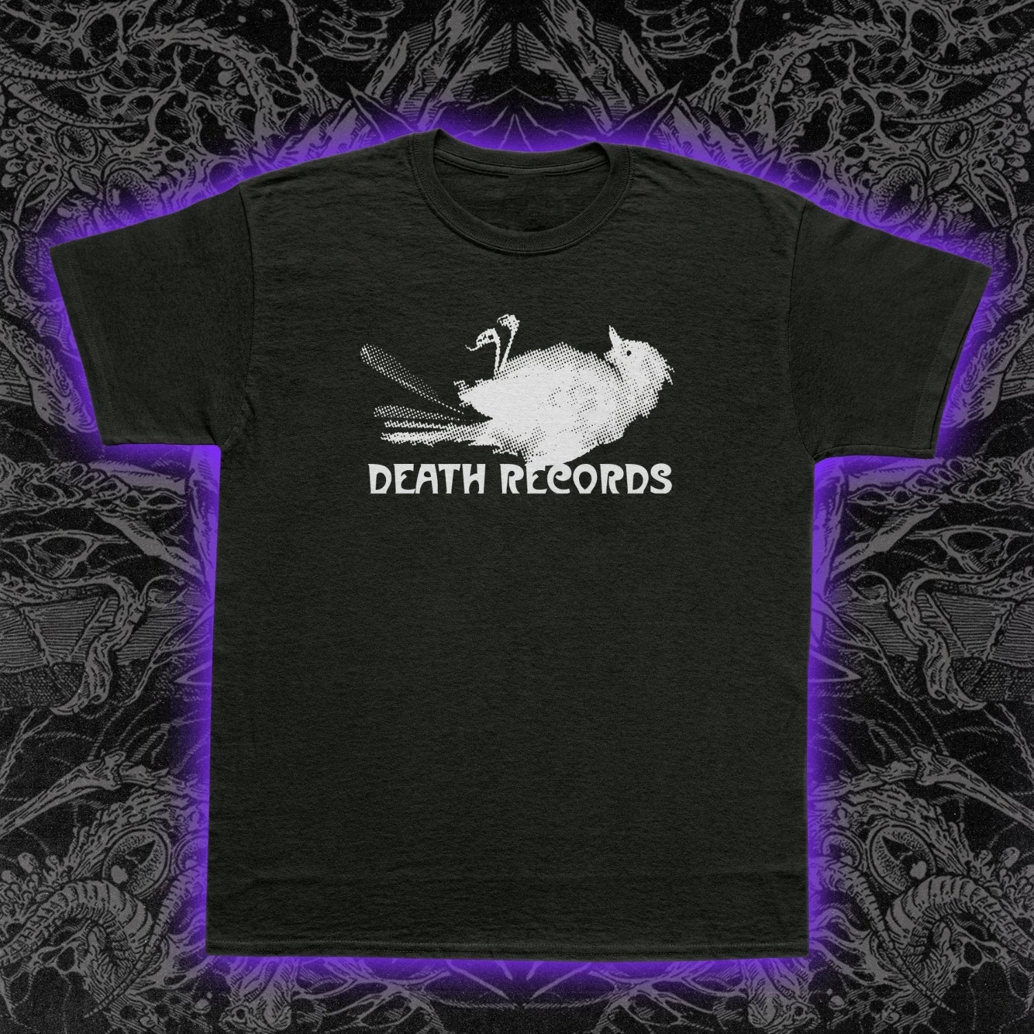 Death Records Phantom Paradise T Shirt Vintage Horror Graphic Tee Unisex