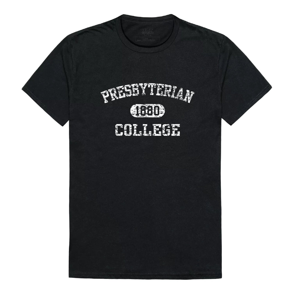Presbyterian College Blue Hose NCAA Distressed Arch College Tee T Shirt