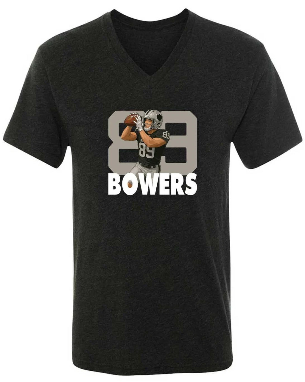 Brock Bowers 89 Raiders MENS V-NECK Shirt T-Shirt