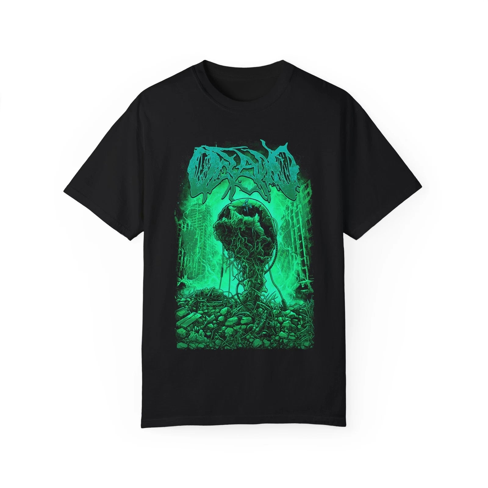 Oceano Gothic Graphic T-Shirt, Edgy Skull Tee, Occult Fashion, Deathcore Merch