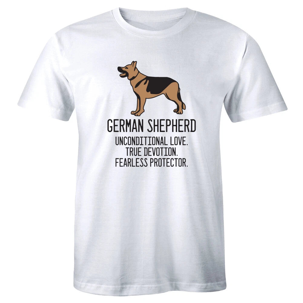 German Shepherd Unconditional Love True Devotion Fearless Protector Men's Shirt