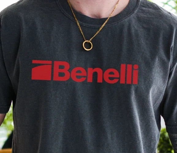 Benelli Logo T-Shirt 2nd Amendment Pro Guns Firearms Premium Comfort Colors Tee
