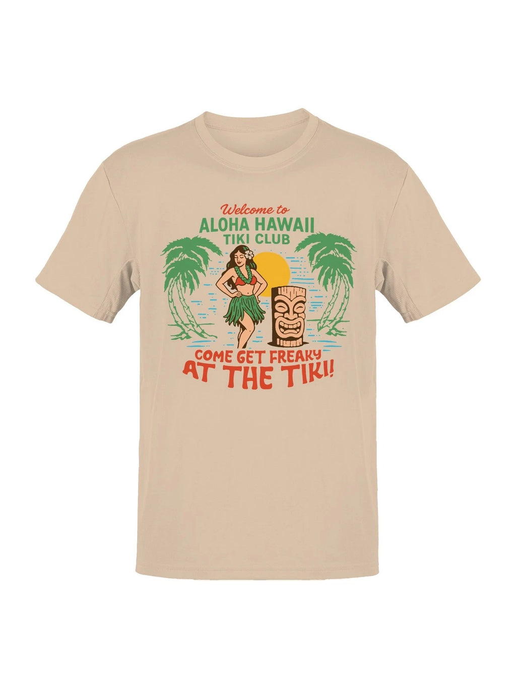 Aloha Hawaii Tiki Club Design Men's T-shirt