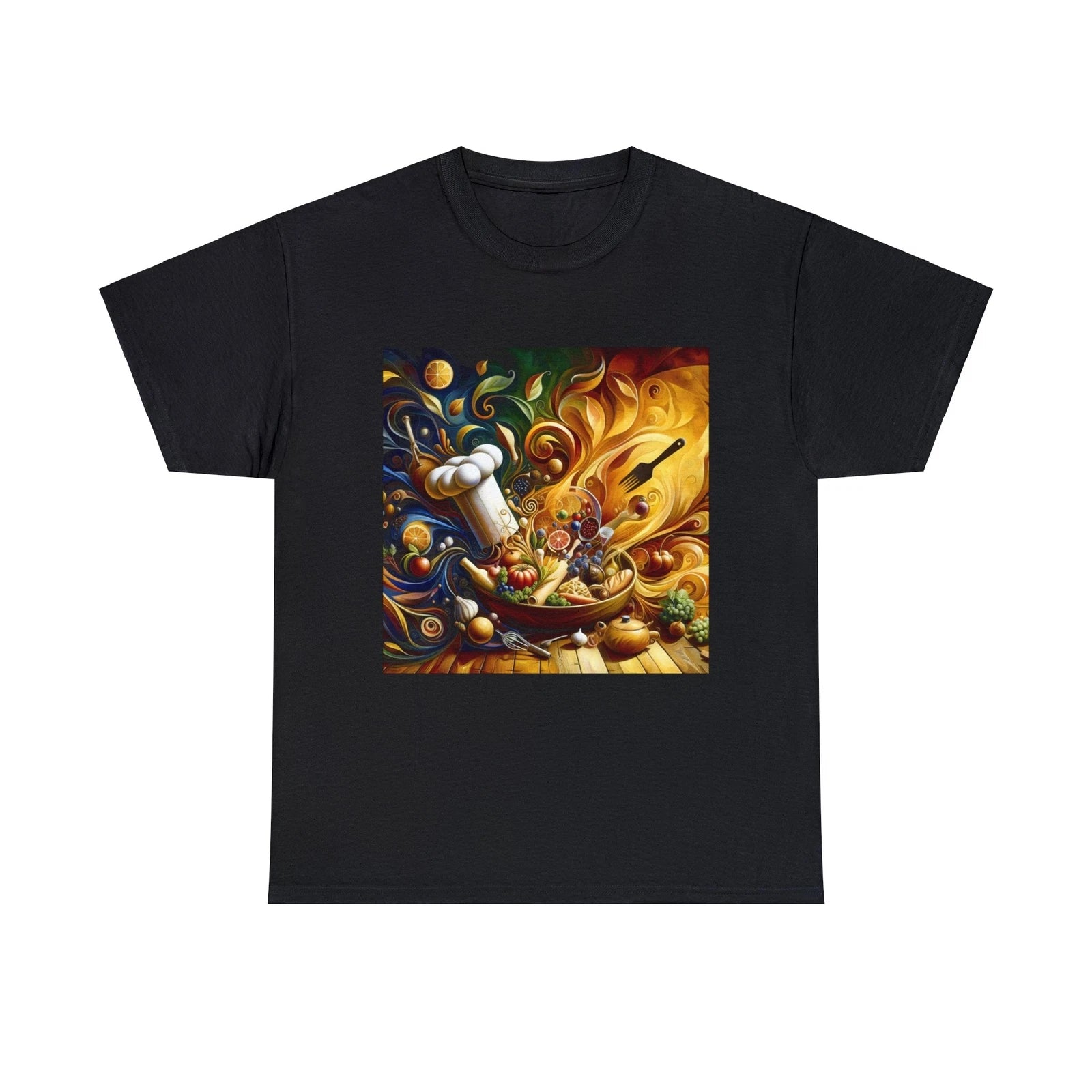 Unisex Adult T Shirt Delightful Aesthetics of Culinary Arts Chef Graphic Food