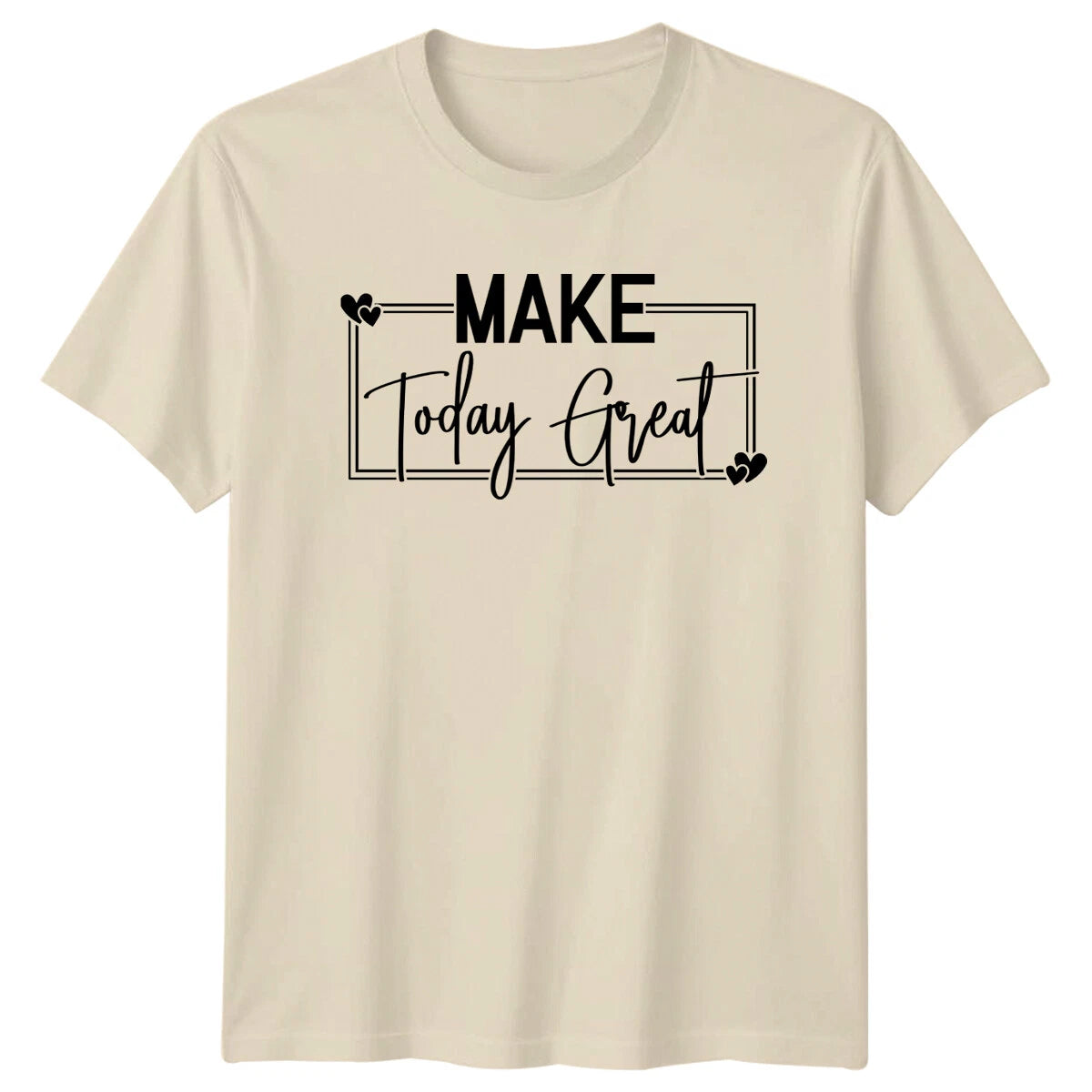 Make Today Great Boho T-Shirt Slogan Tee Positive Vibes Shirt