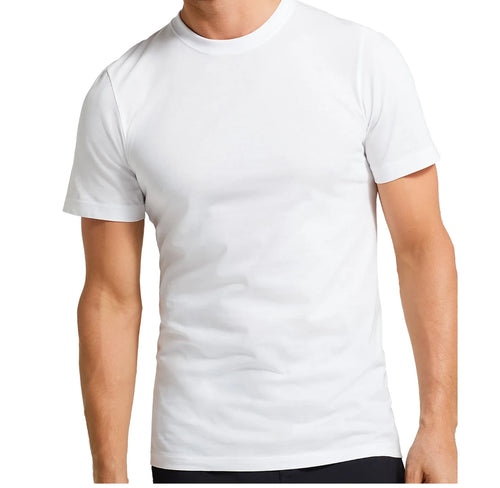 3-Pack JOCKEY ESSENTIALS Men’s Crew Neck T-Shirts Durable Cotton White Sz Medium