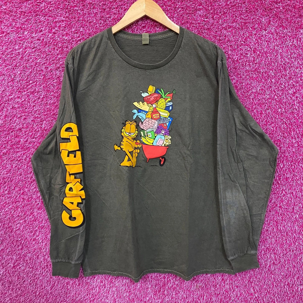 Garfield Hunger Cravings Long Sleeve T-Shirt Size XL