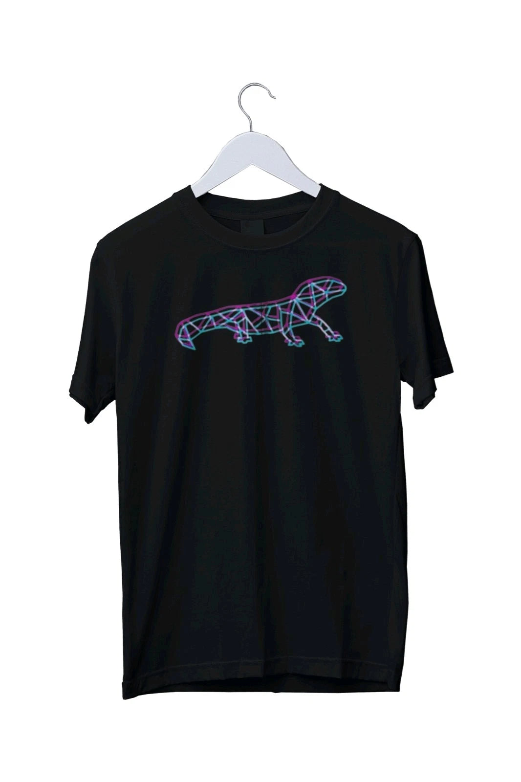 Polygon Lizard Aesthetic Anaglyph T-shirt Graphic T-Shirt S M L XL 2 3 4 XL