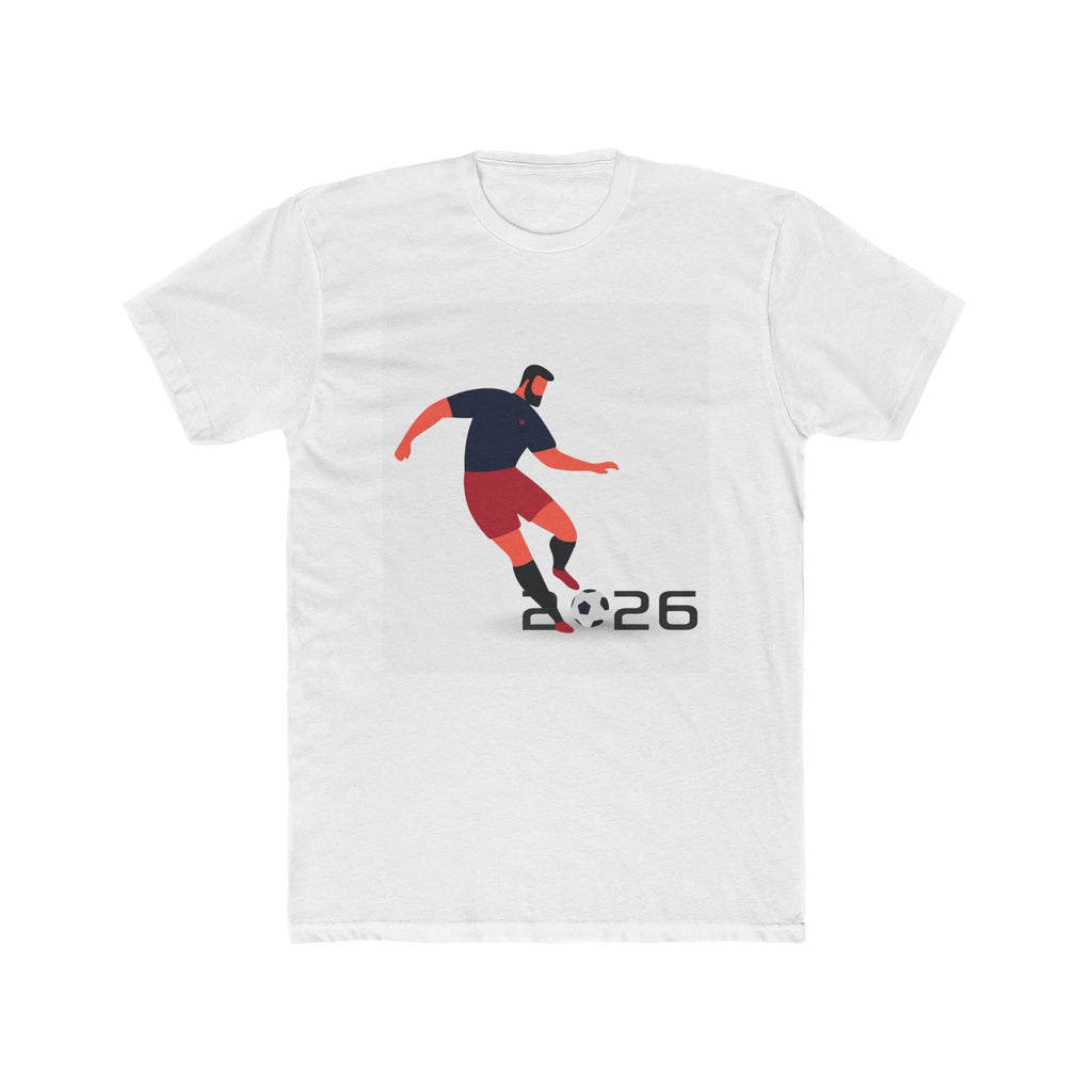 Soccer Player Illustration Tee | Football 2026 Graphic Shirt