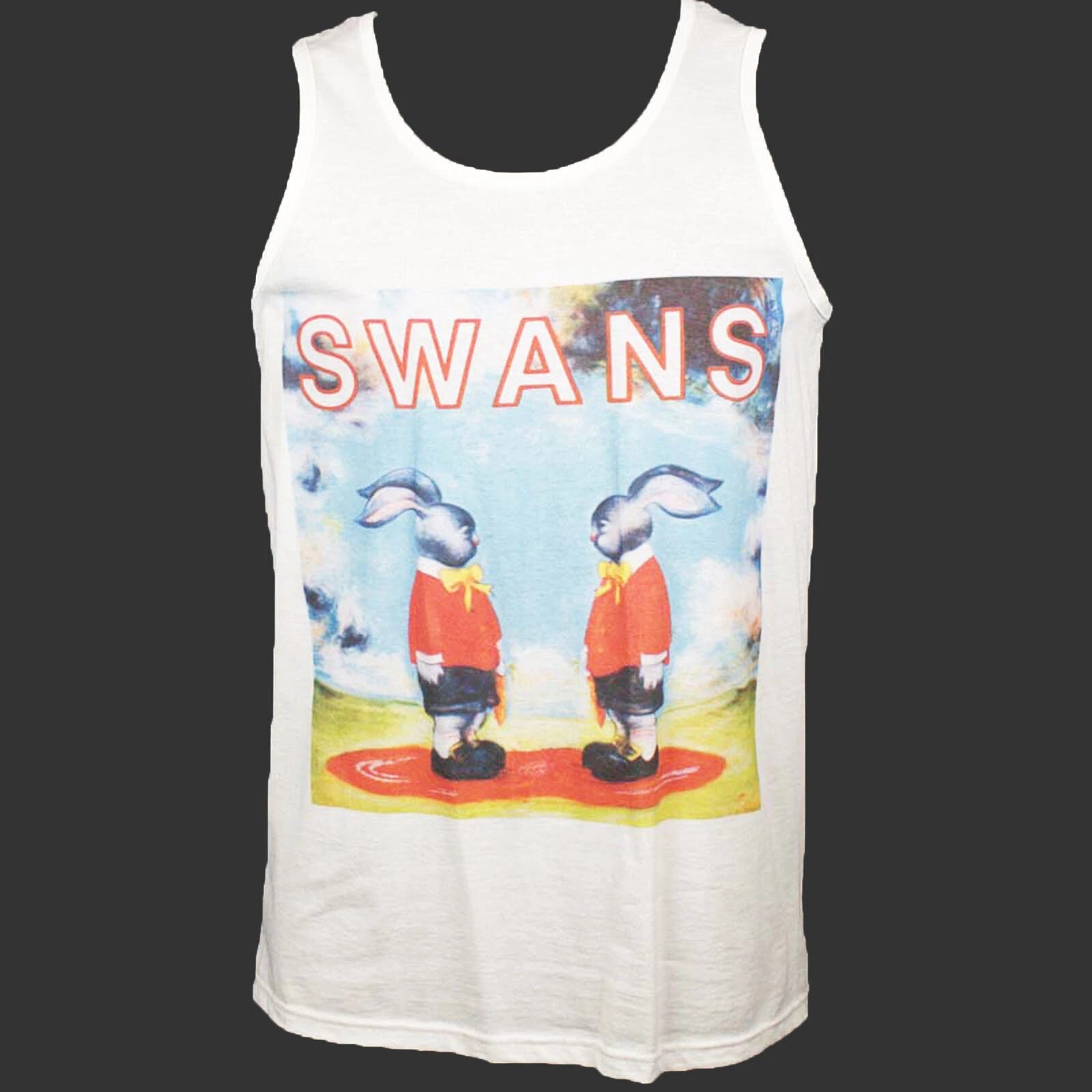 Swans Indie Noise Punk Rock T-SHIRT vest top unisex white S-2XL