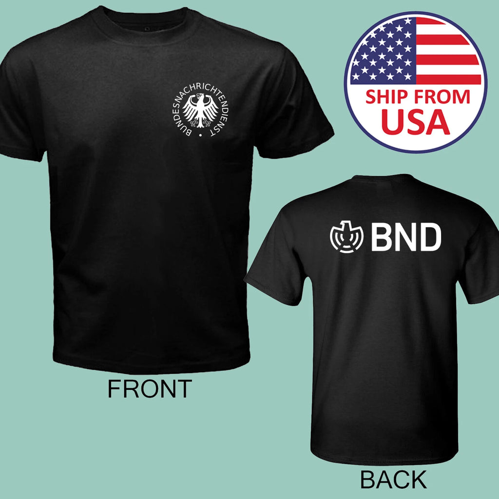 Special Germany Inteligence Agent BND Army Men's Black Size S-5XL