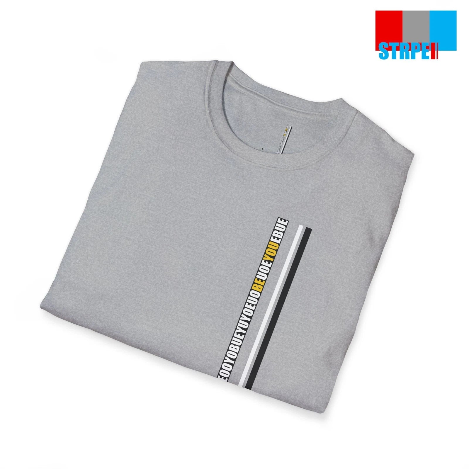 Be You True to Yourself Inspiring Minimalist Stripes Shirt Men Women Unisex Gift