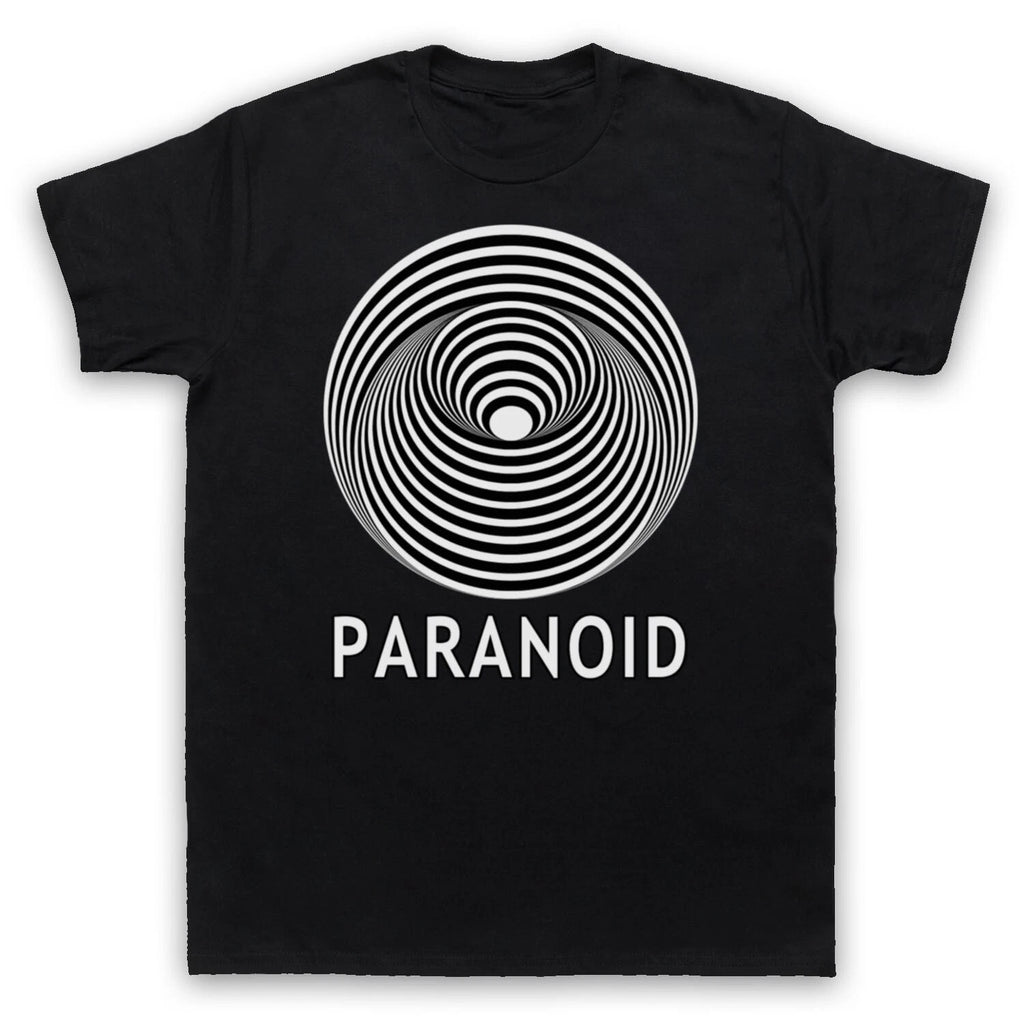 SABBATH PARANOID VERTIGO BLACK HEAVY METAL ILLUSION MENS & WOMENS T-SHIRT