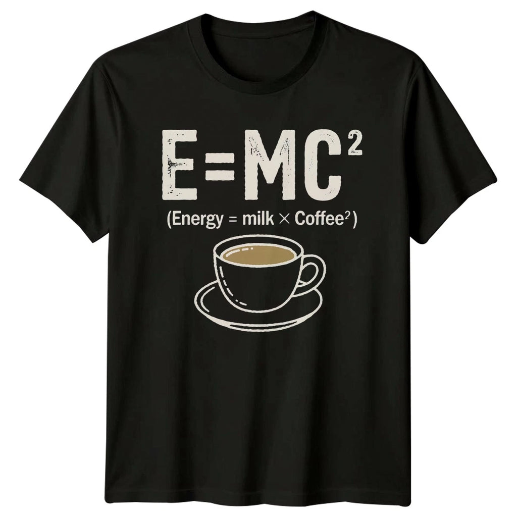 E Mc2 Energy Milk X T-Shirt Science Humor Coffee Birthday Gift For Him And Her