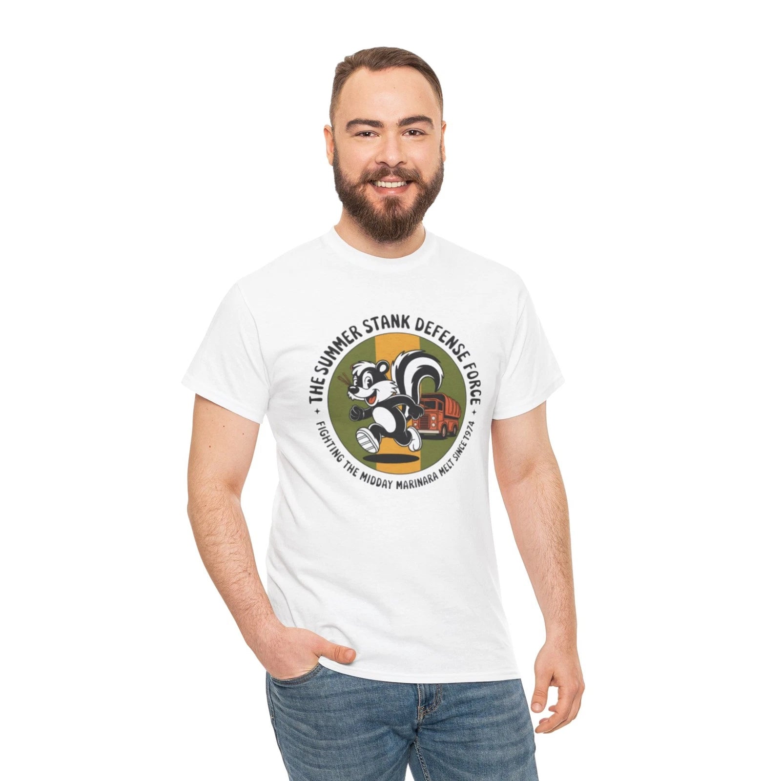 Vintage Garbage Man T Shirt Funny Sanitation Worker Trash Crew Retro 70s Parody