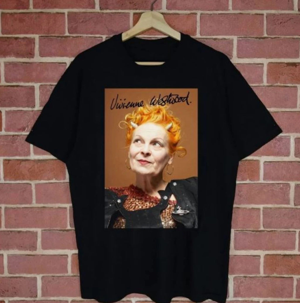 New Popular Vivienne Westwood Signature Cotton Unisex All Size Shirt
