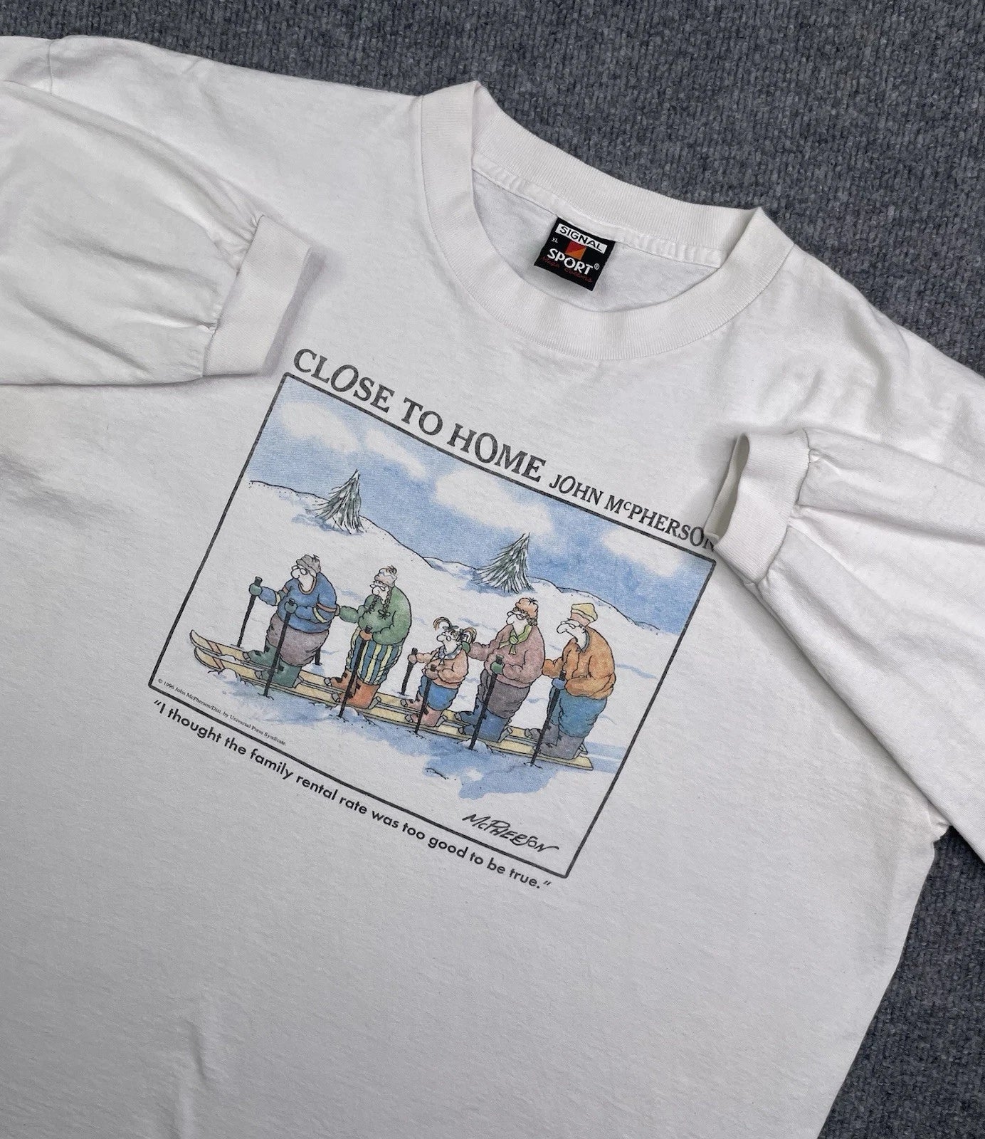 Vintage 90'S John McPherson Close To Home T-shirt SIZE XL VTG COMEDY GRUNGE Y2K