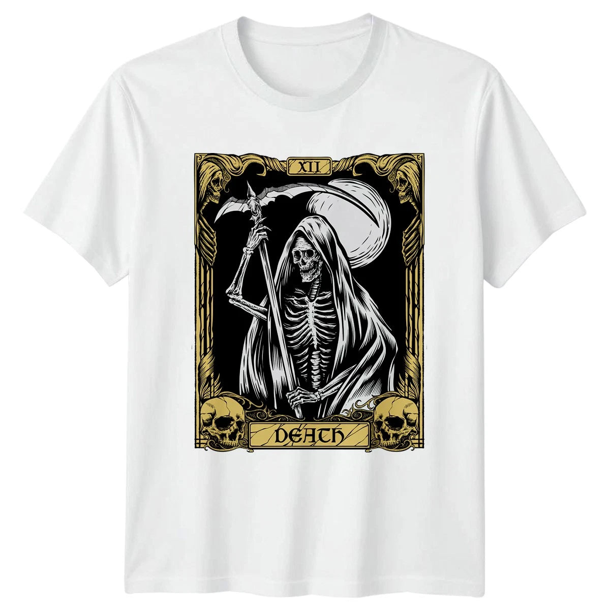 Grim Reaper Death Tarot Card T-Shirt Gothic Occult Birthday Gift For Him And Her