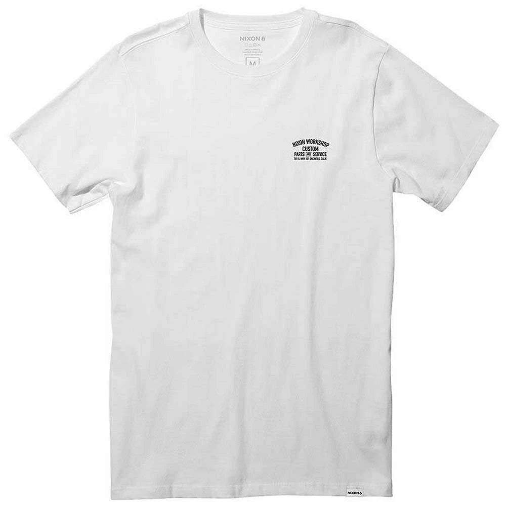 NEW Nixon Workshop Men's White Short Sleeve T-Shirt S2774-100 MSRP $25