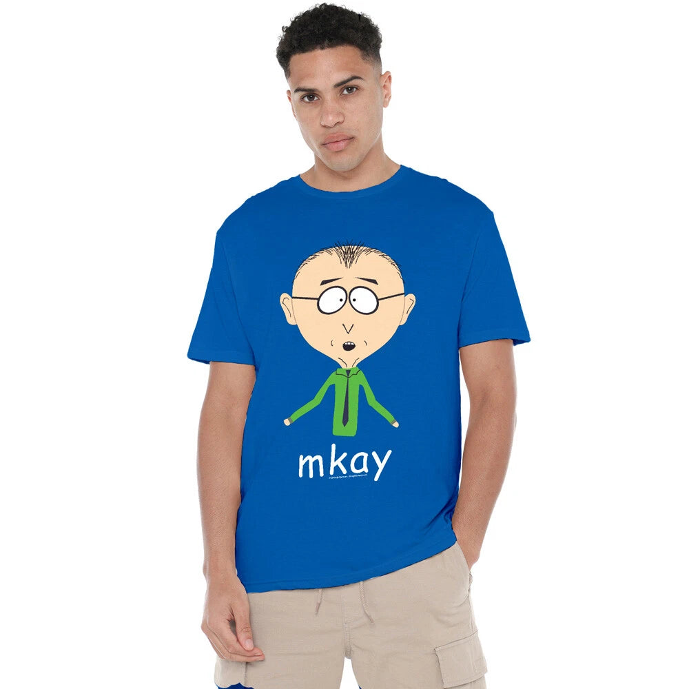 South Park Mr. Mackey Mkay T-Shirt S-4XL, Royal