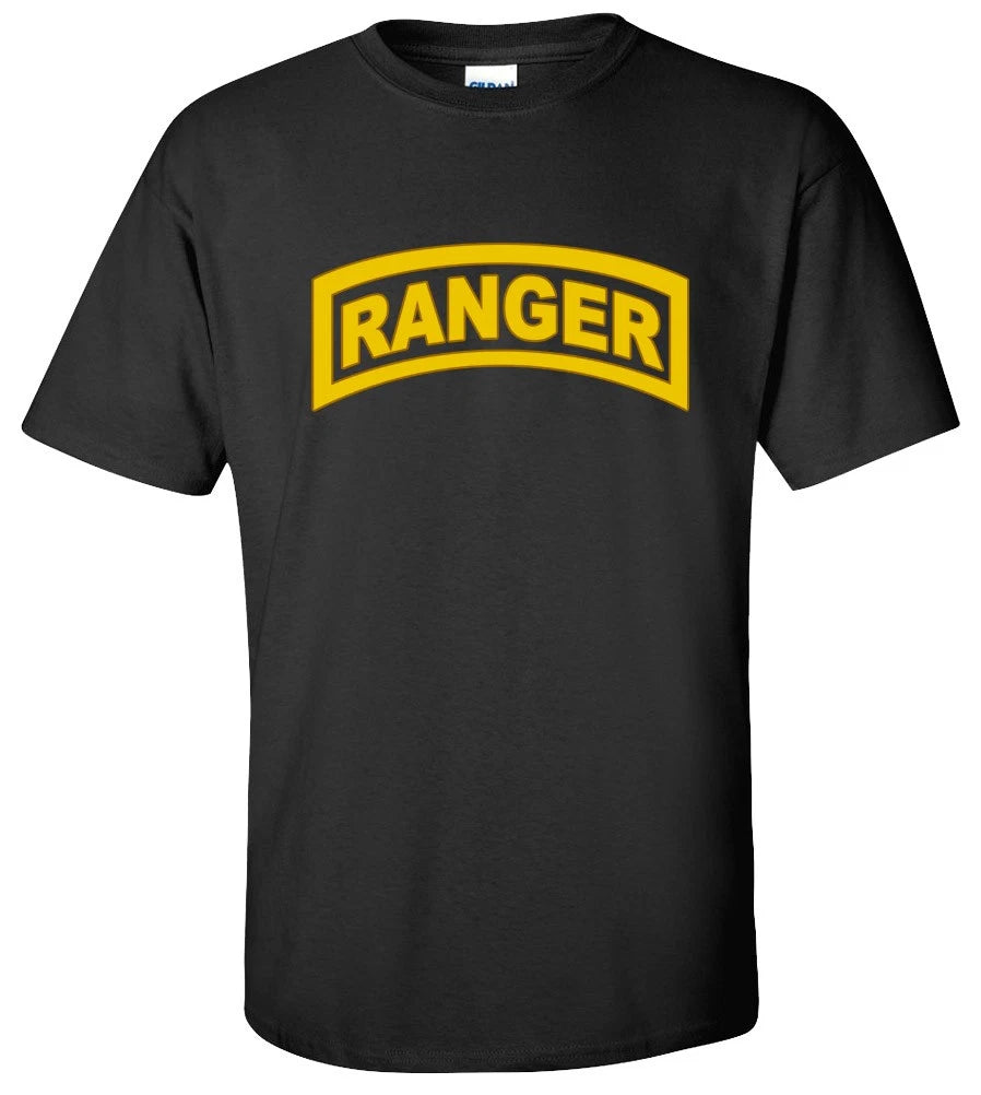 US Army Rangers T-Shirt Premium Cotton Military Veteran Patriotic Tee Gift