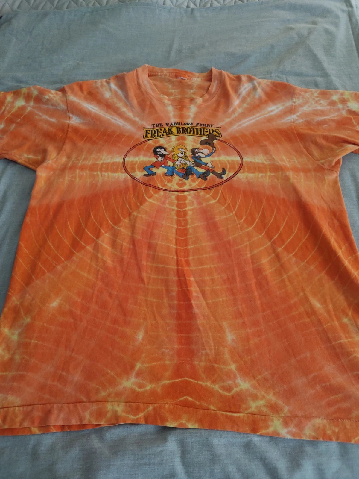 Vintage Fabulous Furry Freak Brothers Original Symmetria Tie Dye Tee Sz XL