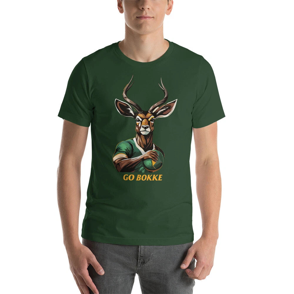 Springbok Supporter Soft and Lightweight Unisex T-shirt South African Rugby